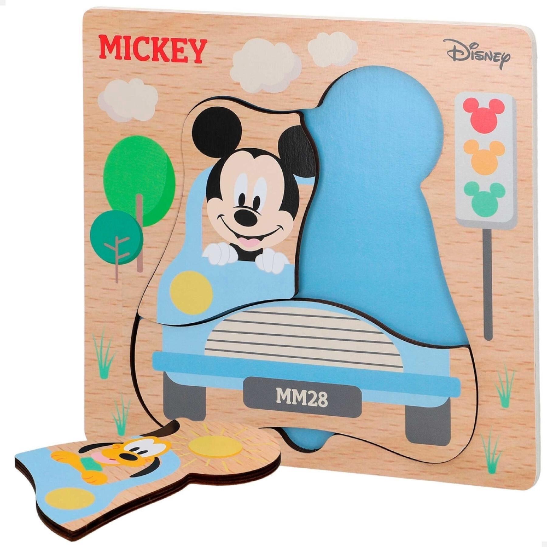 Wooden puzzle Woomax Mickey Mouse ECO