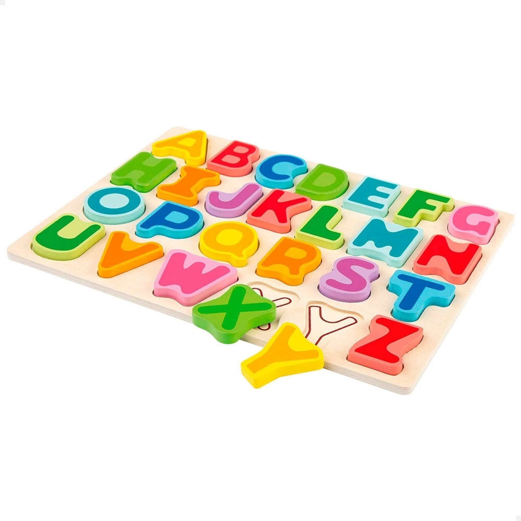 Puzzles in wood lace letters Woomax Eco