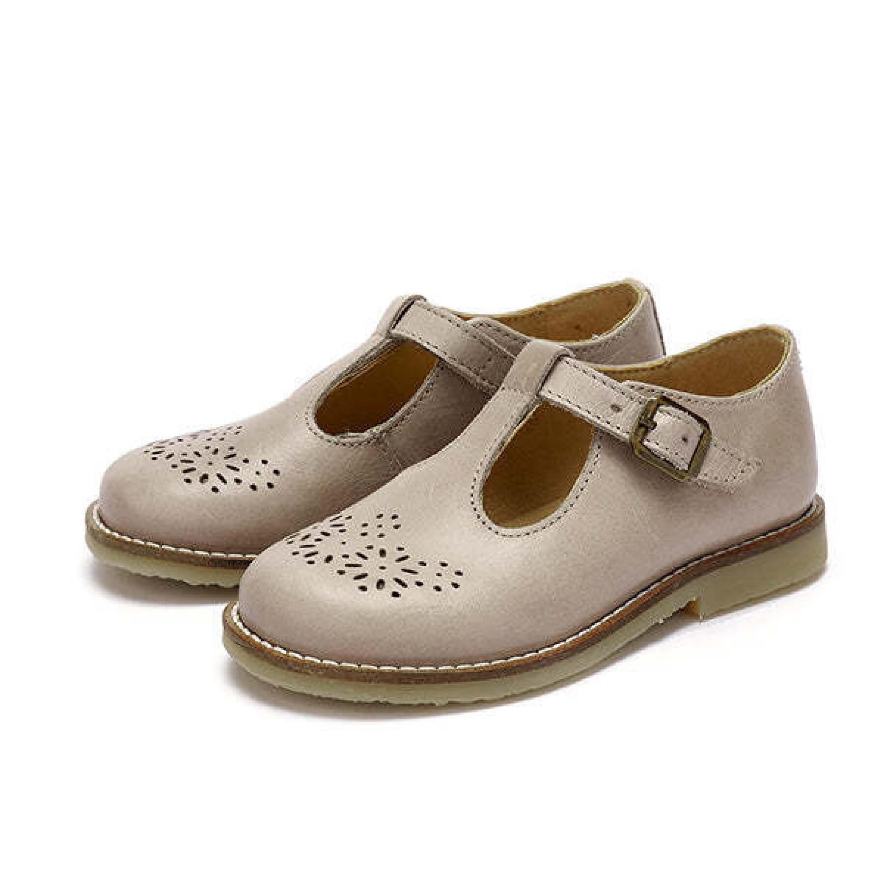 Leather ballerinas baby girl Young Soles Blossom