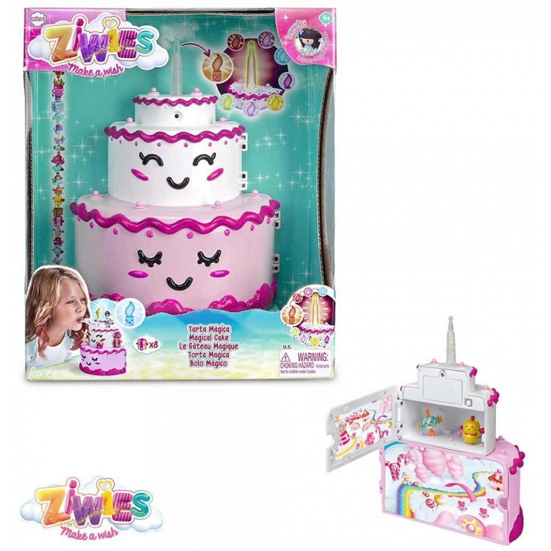 Cake toy with light and surprises Ziwies Magic