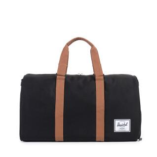 Travel bag Herschel novel black/tan synthetic leat