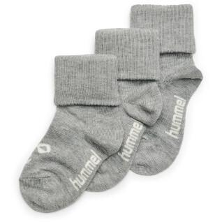Pack of 3 pairs of baby socks Hummel sora
