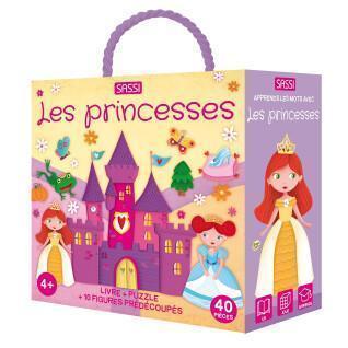 Puzzle + 2 princess books Sassi