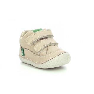 Boys' Oxford Shoes Kickers Kick Spacerise Leather Infant Tan/ Natural 