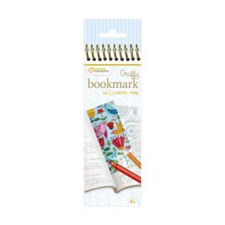 Set of 24 bookmarks to color Avenue Mandarine Graffy Mandala/fleurs