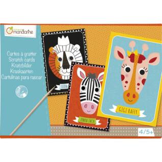 Creative box of scratch cards Avenue Mandarine