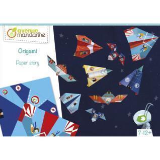 Creative box - origami planes Avenue Mandarine