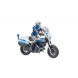 Figurine - scrambler ducati police motorcycle Bruder