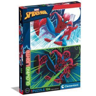 104 pieces neon puzzle Clementoni Spiderman