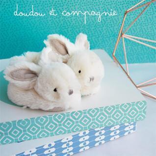 Slippers with rattle Doudou & compagnie Lapin