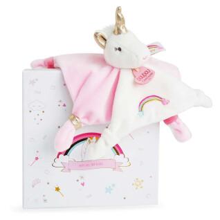 Lucie the unicorn soft toy Doudou & compagnie
