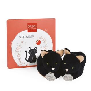 Baby slippers Doudou & compagnie Chat