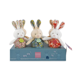 Pop-up rabbit plush Doudou & compagnie Display