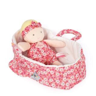 Quilted bassinet doll Doudou & compagnie Marylou