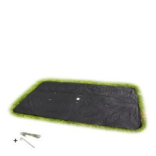 Rectangular protective cover for trampoline buried at ground level Exit Toys 244 x 427 cm