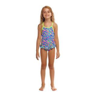 1-piece baby girl swimsuit Funkita Eco Belted Frill