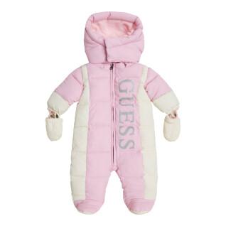 Padded hooded jumpsuit baby girl Guess
