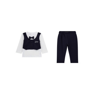 Long-sleeved t-shirt + baby suit pants set Guess