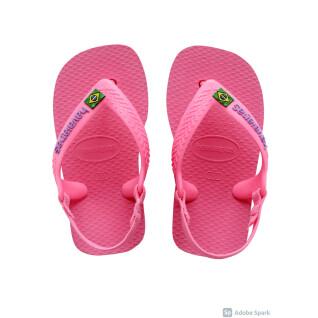Baby girl flip-flops Havaianas Brasil Logo II