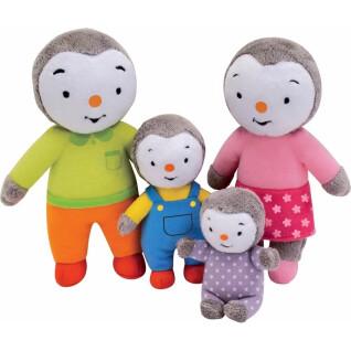 Family set of 4 plush toys Jemini T'choupi