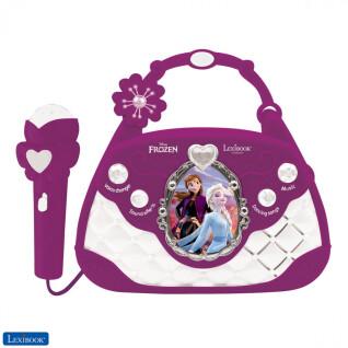 Handbag music speaker with microphone, voice changer and aux-in snow queen cable Lexibook