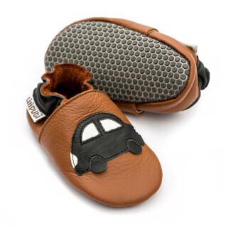Boys' soft slippers Liliputi Black Car