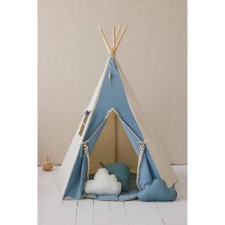 Children's tipi tent with pom-poms and ground sheet Moi Mili Jeans