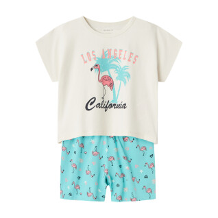 Baby girl pyjamas Name it Cap flamigo
