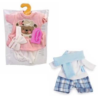 Doll clothes set 6 model with hanger Nenuco