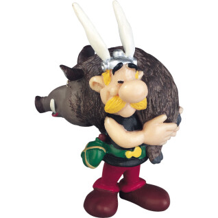 Asterix figure carrying a boar Plastoy