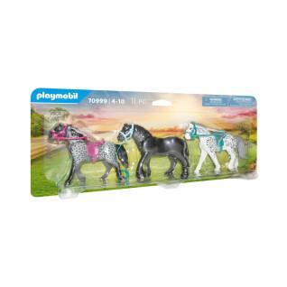 Horse figurines Playmobil (x3)