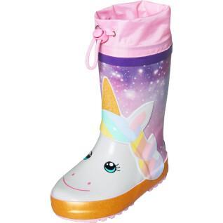 Baby girl rubber rain boots Playshoes Unicorn
