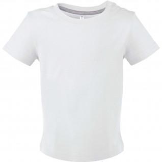 Short sleeve baby t-shirt Kariban blanc