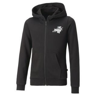 Sweatshirt full-zip hoodie girl Puma ESS+ Street Art TR