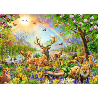 200-piece puzzle xxl family of deer and other animals Ravensburger