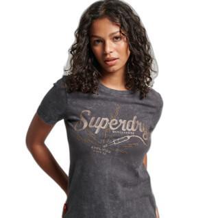 Girl's fitted T-shirt Superdry Vintage Merch Store