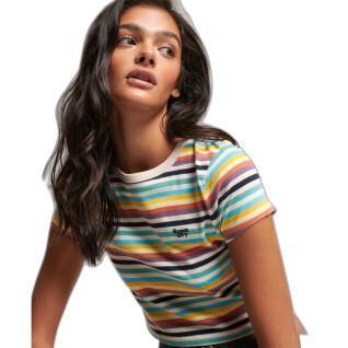 T-shirt court striped girl Superdry Vintage