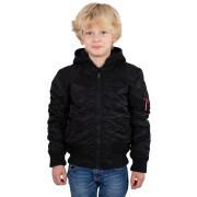 Detachable hooded bomber for kids Alpha Industries MA-1