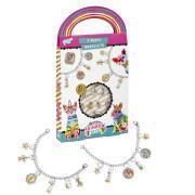 Creative set of bracelets, charms and stickers rainbow animals Totum