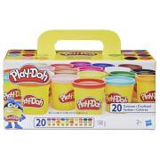 Set of 20 boxes of modeling clay Play Doh
