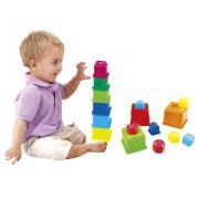 Stackable blocks and sockets PlayGo