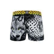 Boxer in recycled polyester with wolf print for children Freegun
