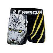 Recycled polyester boxer shorts with panther print for kids Freegun