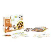 Set of 4 learning games the chicken party Avenue Mandarine