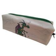 Square pencil case dragon in pu Kiub Kook