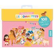 My 100 pony and horse stickers pack Auzou