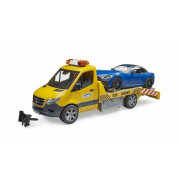 Car games - mb sprinter transporter with roadster Bruder
