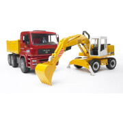 Car games - tga construction truck and excavator liebherr Bruder