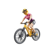 Figurine - mountain bike with rider Bruder