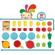 Kitchen and food box 31 pieces CB Toys
